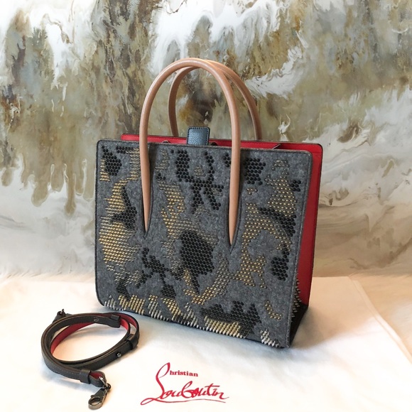 Christian Louboutin Gray Camouflage Spike Paloma - Picture 8 of 8